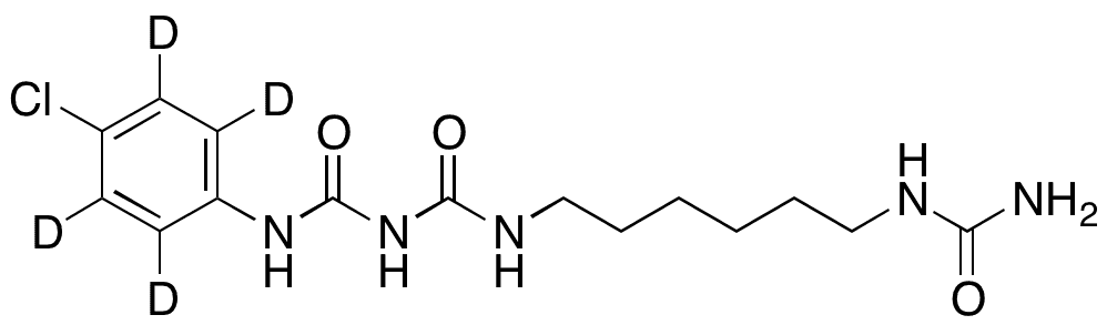 N1-(6-Aminohexyl)-3-(4-chlorophenyl) Biuret - Chemical structure and product image
