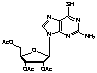 2-Amino-6-mercaptopurine-9-(2’,3’,5’-tri-O-acetyl-β-ribofuranosyl)purine - Chemical structure and product image