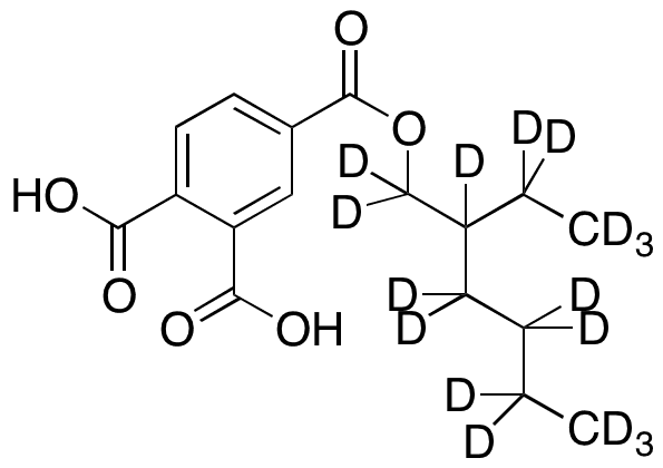 1,2,4-Benzenetricarboxylic Acid 4-(2-ethylhexyl) Ester-d17 - Chemical structure and product image