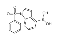 1-Benzenesulfonyl-1h-indole-4-boronic acid - Chemical structure and product image