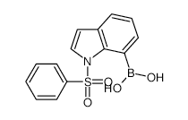 1-Benzenesulfonyl-1h-indole-7-boronic acid - Chemical structure and product image
