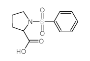 1-Benzenesulfonyl-pyrrolidine-2-carboxylic acid - Chemical structure and product image