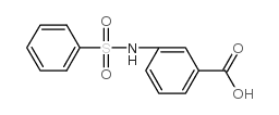 3-Benzenesulfonylaminobenzoic acid - Chemical structure and product image