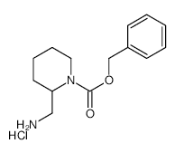 Benzyl 2-(aminomethyl)piperidine-1-carboxylate Hydrochloride - Chemical structure and product image