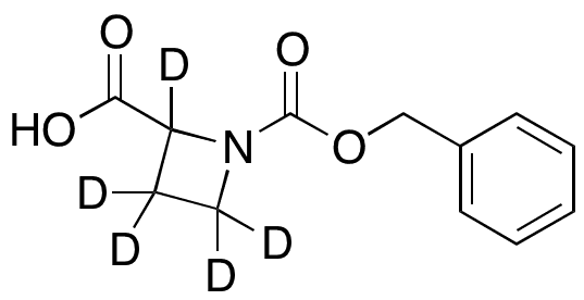 1-Benzyloxycarbonylazetidine-2-carboxylic acid-d5 - Chemical structure and product image