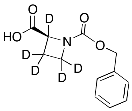 (2S)-1-(Benzyloxycarbonyl)azetidine-2-carboxylic acid-d5 - Chemical structure and product image