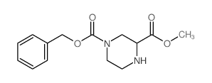 1-Benzyl 3-methyl piperazine-1,3-dicarboxylate - Chemical structure and product image