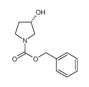 (S)-(+)-1-Benzyloxycarbonyl-3-hydroxypyrrolidine - Chemical structure and product image