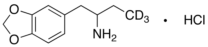 rac Benzodioxole-5-butanamine-d3 Ηydrochloride - Chemical structure and product image