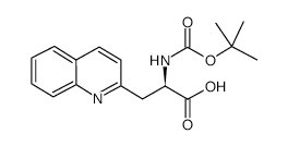 Boc-beta-(2-quinolyl)-d-ala-oh - Chemical structure and product image