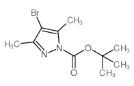 1-BOC-4-bromo-3,5-dimethylpyrazole - Chemical structure and product image