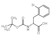 Boc-d-2-bromophenylalanine - Chemical structure and product image