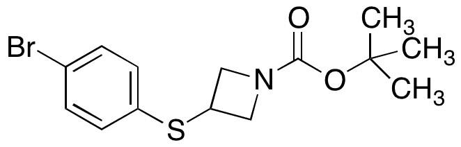 1-BOC-3-(4-bromophenyl)sulfanylazetidine - Chemical structure and product image