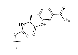 Boc-l-4-carbamoylphe - Chemical structure and product image