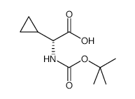 Boc-D-cyclopropylglycine - Chemical structure and product image