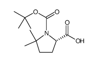 (S)-Boc-5,5-Dimethyl-pyrrolidine-2-carboxylic acid - Chemical structure and product image