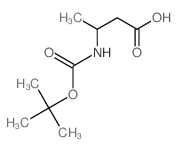 Boc-dl-3-aminobutyric acid - Chemical structure and product image
