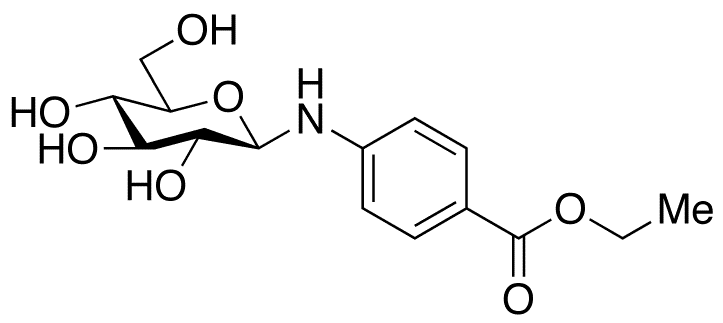 Benzocaine N-Glucoside (α/β mixture) - Chemical structure and product image