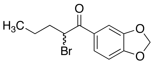 (+/-)-1-(1,3-Benzodioxol-5-yl)-2-bromo-1-pentanone - Chemical structure and product image