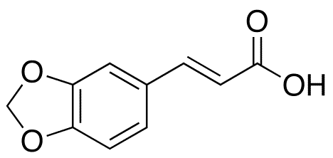 (2E)-3-(1,3-Benzodioxol-5-yl)-2-propenoic Acid - Chemical structure and product image