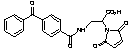 3-(Benzophenone-4-carboxamido)-2-maleimidopropanoic Acid - Chemical structure and product image