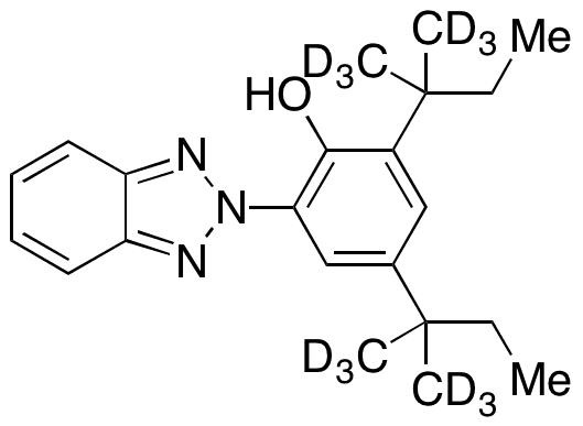 2-(2H-Benzotriazol-2-yl)-4 6-di-tert-pentylphenol-d12 - Chemical structure and product image