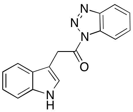 1-(1H-Benzotriazol-1-yl)-2-(1H-indol-3-yl)ethanone - Chemical structure and product image