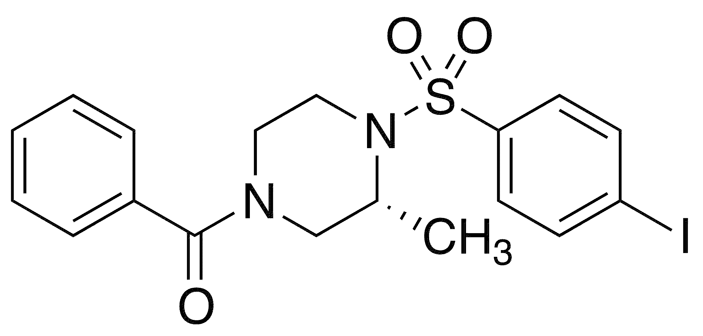 (R)-1-Benzoyl-4-(4-iodophenyl)sulfonyl-3-methylpiperazine - Chemical structure and product image