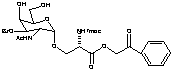3-O-Benzoyl-N-acetyl-alpha-D-galactosaminyl-1-O-N-(Fmoc)serine Phenacylester - Chemical structure and product image