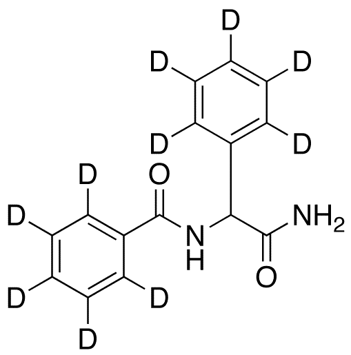 alpha-(Benzoylamino)benzeneacetamide-d10 - Chemical structure and product image