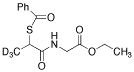 N-(2-Benzoylmercaptopropionyl)glycine-d3 Ethyl Ester - Chemical structure and product image