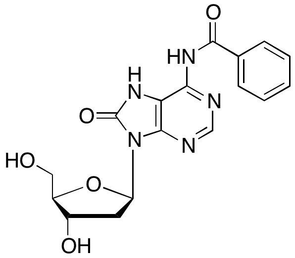N6-Benzoyl-8-oxo-2-deoxyadenosine - Chemical structure and product image