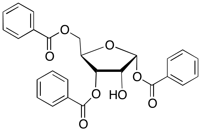 1 3 5-Tri-O-benzoyl-alpha-D-ribofuranose - Chemical structure and product image