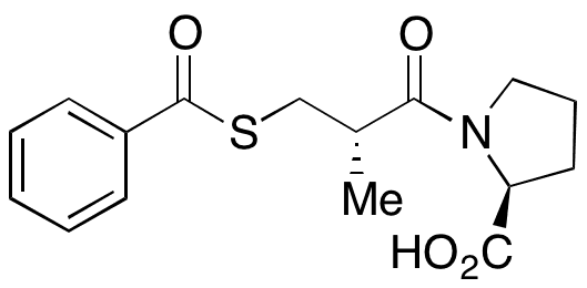 (S)-S-Benzoylcaptopril - Chemical structure and product image