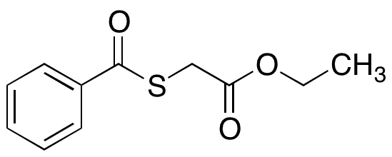 2-​(Benzoylthio)​-acetic Acid Ethyl Ester - Chemical structure and product image