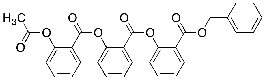 Benzyl 2-((2-((2-Acetoxybenzoyl)oxy)benzoyl)oxy)benzoate - Chemical structure and product image