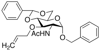 Benzyl 2-Acetamido-3-O-allyl-4 6-O-benzylidene-2-deoxy-alpha-D-glucopyranoside - Chemical structure and product image
