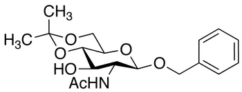 Benzyl 2-Acetamido-2-deoxy-4,6-O-isopropylidene-beta-D-glucopyranoside - Chemical structure and product image