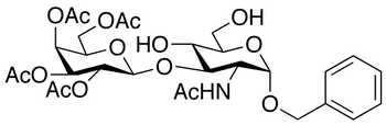 Benzyl 2-Acetamido-2-deoxy-3-O-(2,3,4,6-tetra-O-acetyl-β-D-galactopyranosyl)-α-D-glucopyranoside - Chemical structure and product image