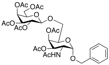 Benzyl 2-Acetamido-3,4-di-O-acetyl-6-O-(2’,3’,4’,6’-tetra-O- acetyl-α-D-galactopyranosyl)-α-D-galactopyranoside - Chemical structure and product image