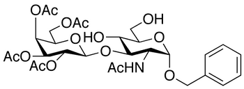 Benzyl 2-Acetamido-3-O-(2 3 4 6-tetra-O-acetyl-brta-D-galactopyranosyl-2-deoxy-alpha-D-glucopyranoside - Chemical structure and product image