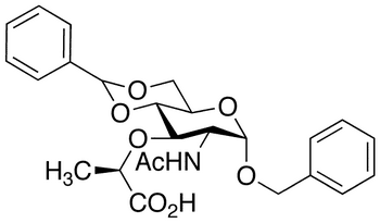 Benzyl N-Acetyl-4 6-O-benzylidene-alpha-D-muramic Acid - Chemical structure and product image