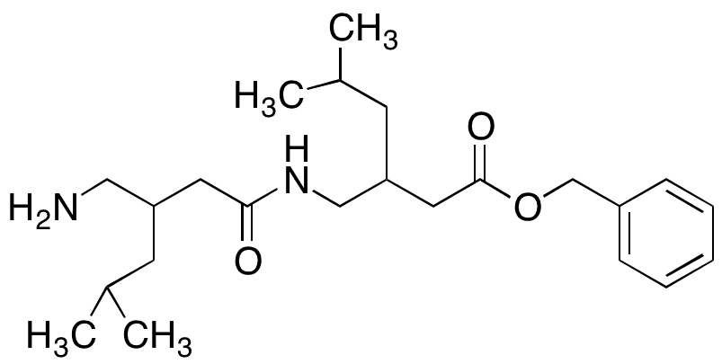 Benzyl 3-((3-(Aminomethyl)-5-methylhexanamido)methyl)-5-methylhexanoate - Chemical structure and product image