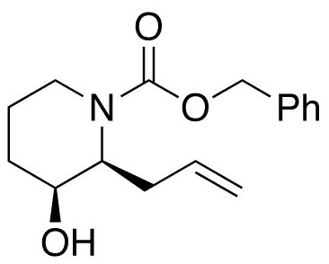 (2S* 3S*)-Benzyl 2-Allyl-3-hydroxy-1-piperidinecarboxylate - Chemical structure and product image
