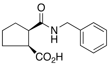 cis-2-(Benzylaminocarbonyl)cyclopentanecarboxylic Acid - Chemical structure and product image