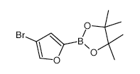 2-(4-Bromofuran-2-yl)-4,4,5,5-tetramethyl-1,3,2-dioxaborolane - Chemical structure and product image