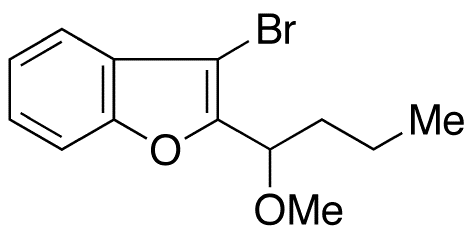 3-Bromo-2-(1-methoxybutyl)benzofuran - Chemical structure and product image