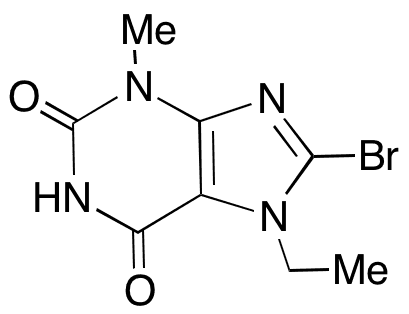8-Bromo-7-ethyl-3,7-dihydro-3-methyl-1H-purine-2,6-dione - Chemical structure and product image