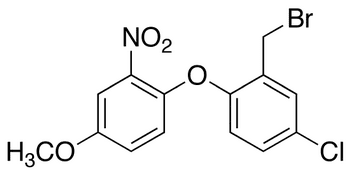 3-Bromomethyl-1-chloro-4-(4-methoxy-2-nitrophenoxy)benzene - Chemical structure and product image