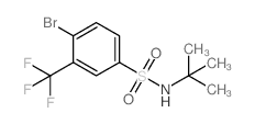 4-Bromo-N-tert-butyl-3-(trifluoromethyl)benzenesulfonamide - Chemical structure and product image